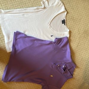 Ralph Lauren slim fits tops. One polo and one v neck sold together